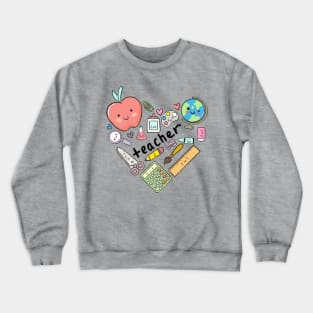 Teaching is a work of heart Crewneck Sweatshirt